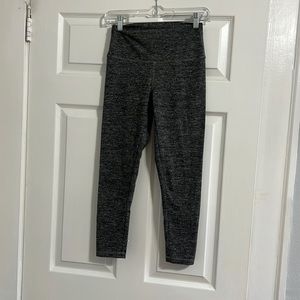 Grey crop workout leggings